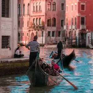 gondolas in the Venice canal