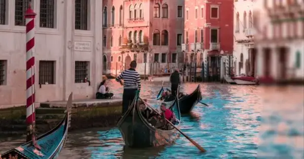 gondolas in the Venice canal