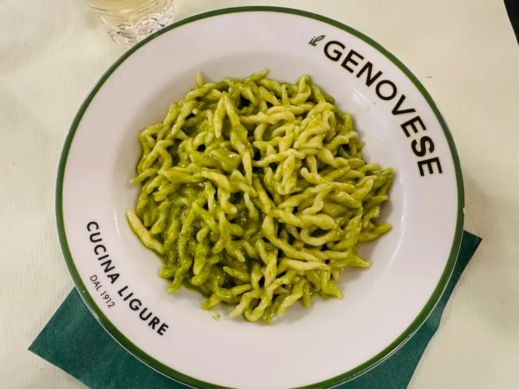 Pasta pesto genovese